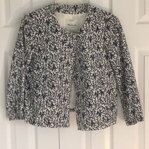 Madewell floral print blazer